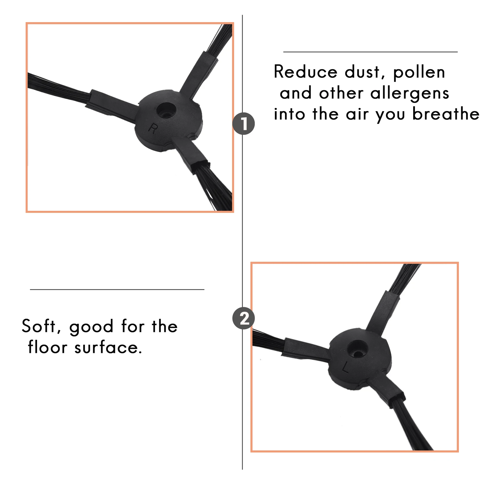 N98R 5 مرشحات + 10 فرش جانبية لقطع غيار Medion Md 16192 Md 18500 Md 18501 Md 18600