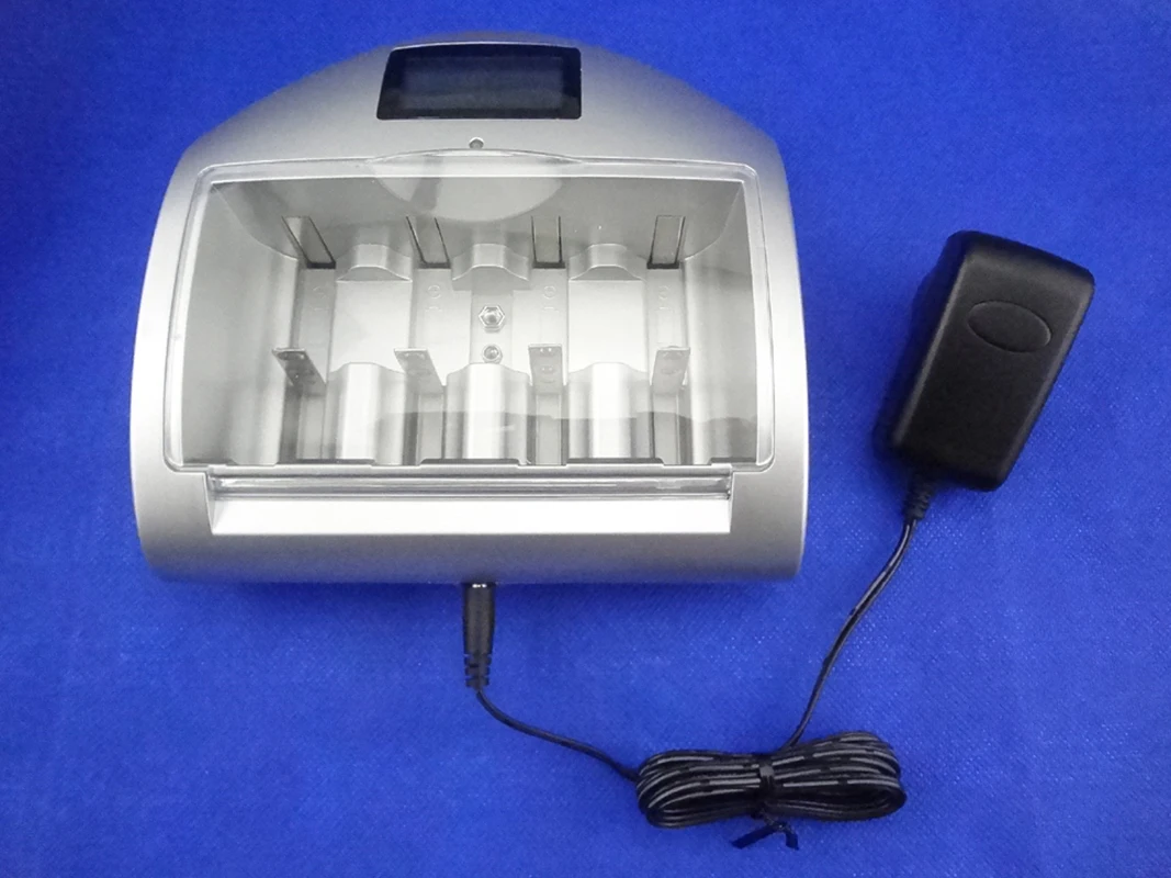 LCD professional Battery Charger for rechargeable battery AAA , AA , C, D, 9V battery, lithium, 18650, 18490, 17670, 17500,14500