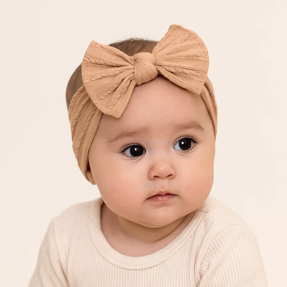Moda arco bebê bandana estilo coreano turbante infantil hairband acessórios para o cabelo cocar elástico argola de cabelo princesa meninas