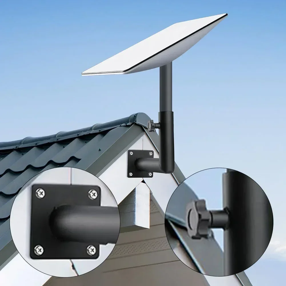 

Black Eaves Frame Right Angle Style Metal Bracket For Mount For Short Wall Mount For Mounting Kit