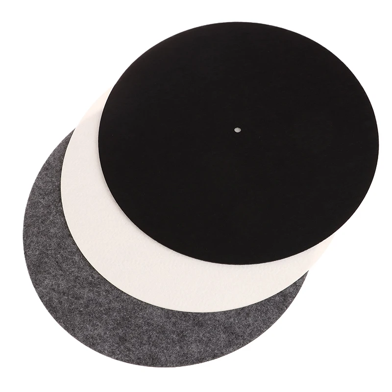 Para LP vinilo grabación Audio reemplazo DIY accesorios Audiophile alfombrilla gruesa para tocadiscos 1 pieza alfombrilla antideslizante alfombrilla giratoria de fieltro