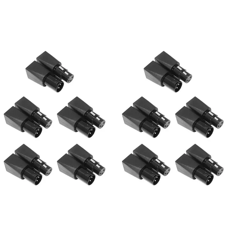 Комплекты адаптеров SQPP-DMX для подключения RJ45 Ethernet к 3-контактным XLR DMX (женский и мужской разъемы), 3-контактные, 10 пар
