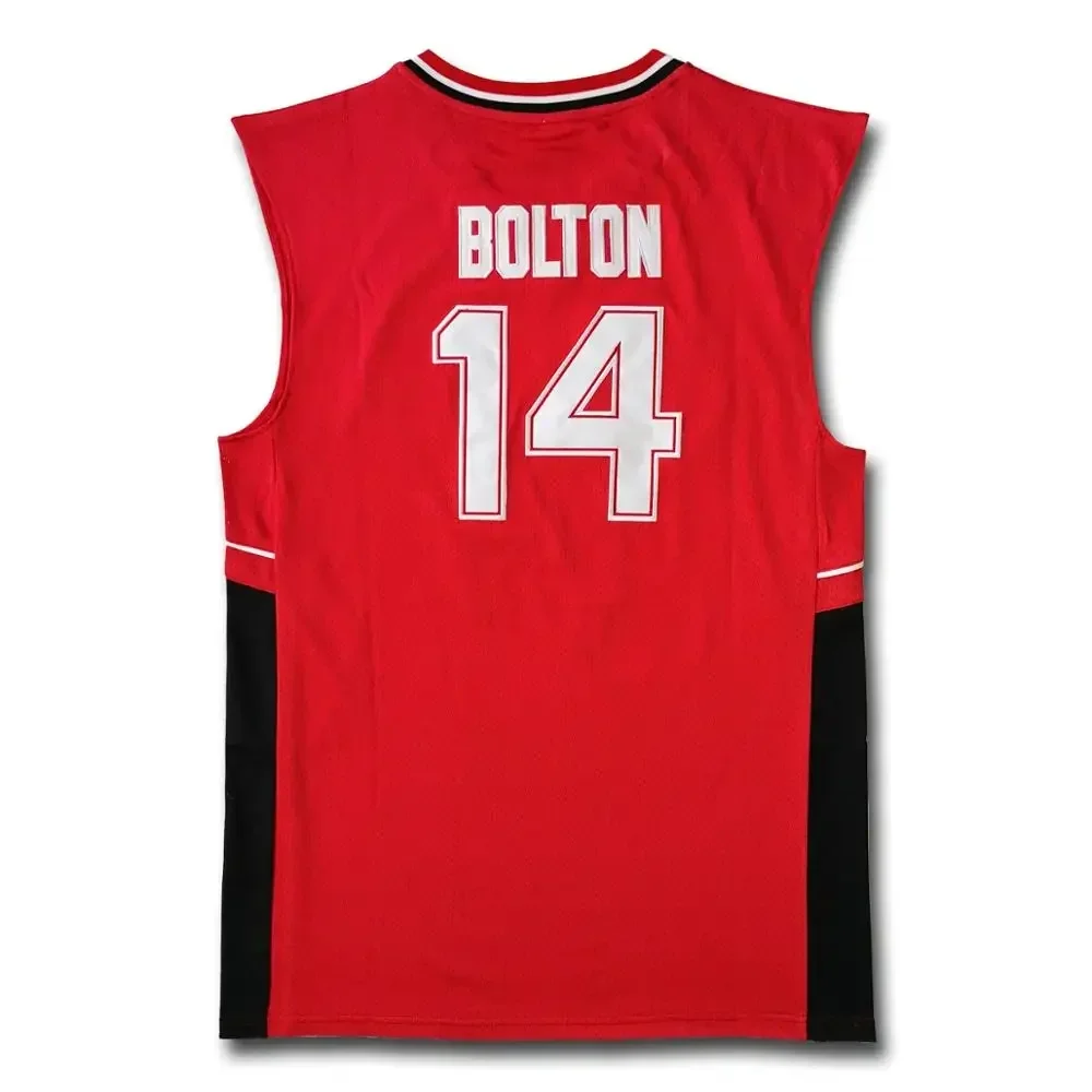 Zac Efron Troy Bolton East High School Concercats No 14 Red Retro Basketball Jersey for Men, Stitched Embroidere dehors Shirt