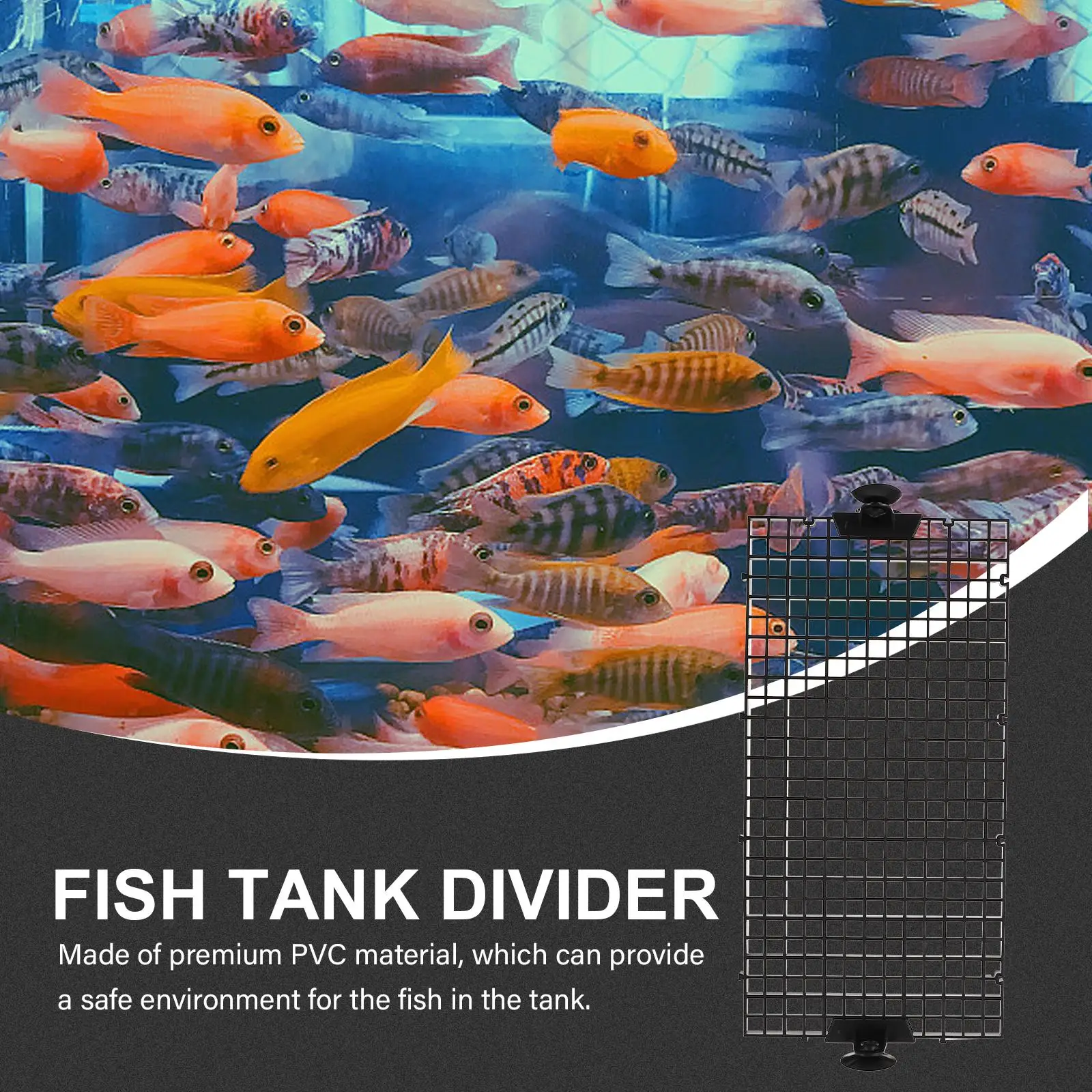 

Fish Tank Isolation Board Supplies Plastic Aquarium Divider Pvc Grid Plate Accessories