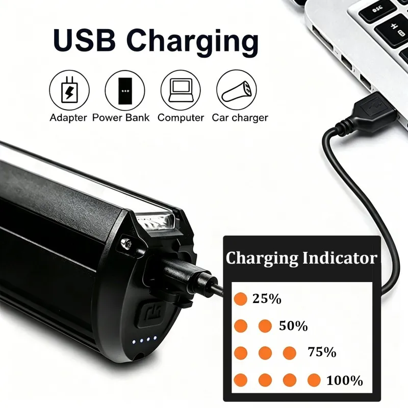FIVEMI Bicycle Light Front 10000mAh Bike Light Power Bank Waterproof Flashlight USB Charging MTB Road Cycling Lamp Accessories gallery 2
