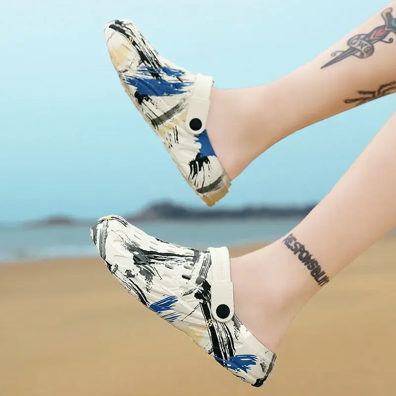 

Male Slipper Platform Men's Shoe Hole Slides Beach Eva Outdoor Adult Designer Luxury Elegant Comfortable Trend 2025 Low Price