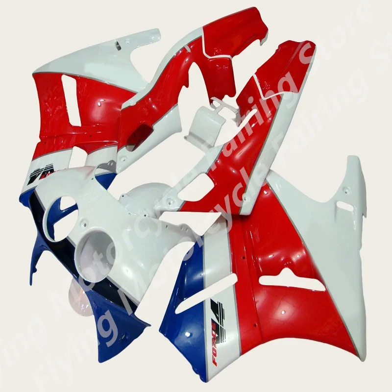 kits for HONDA VFR400 NC30 fairings VFR400 NC30 white blue red  fairing kit plastic parts