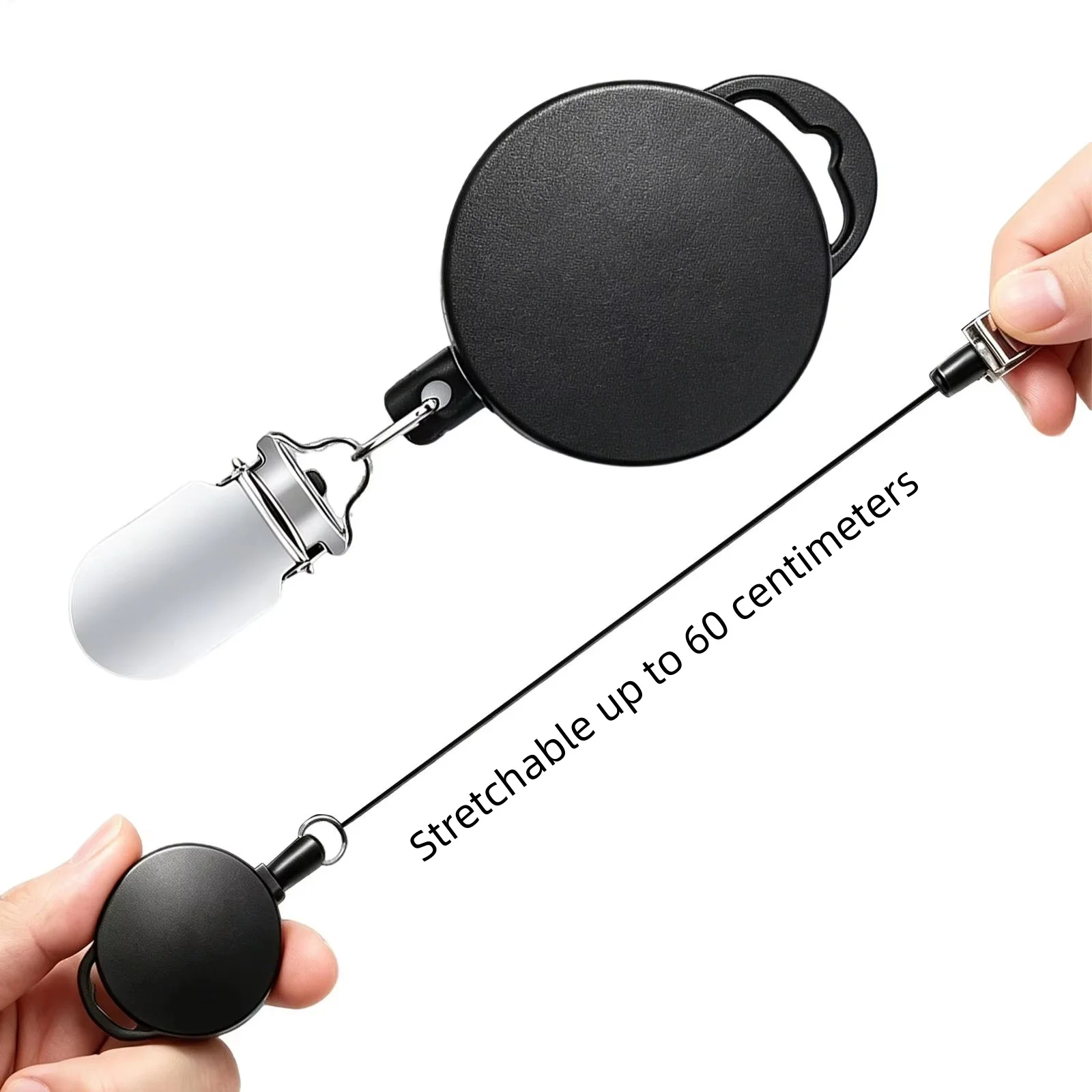4/2/1pcs Automatic Retractable Towel Rack Self-Adhesive Wall-Mounted Hand Towel Holder Clips Bathroom Kitchen Organiser - view 4
