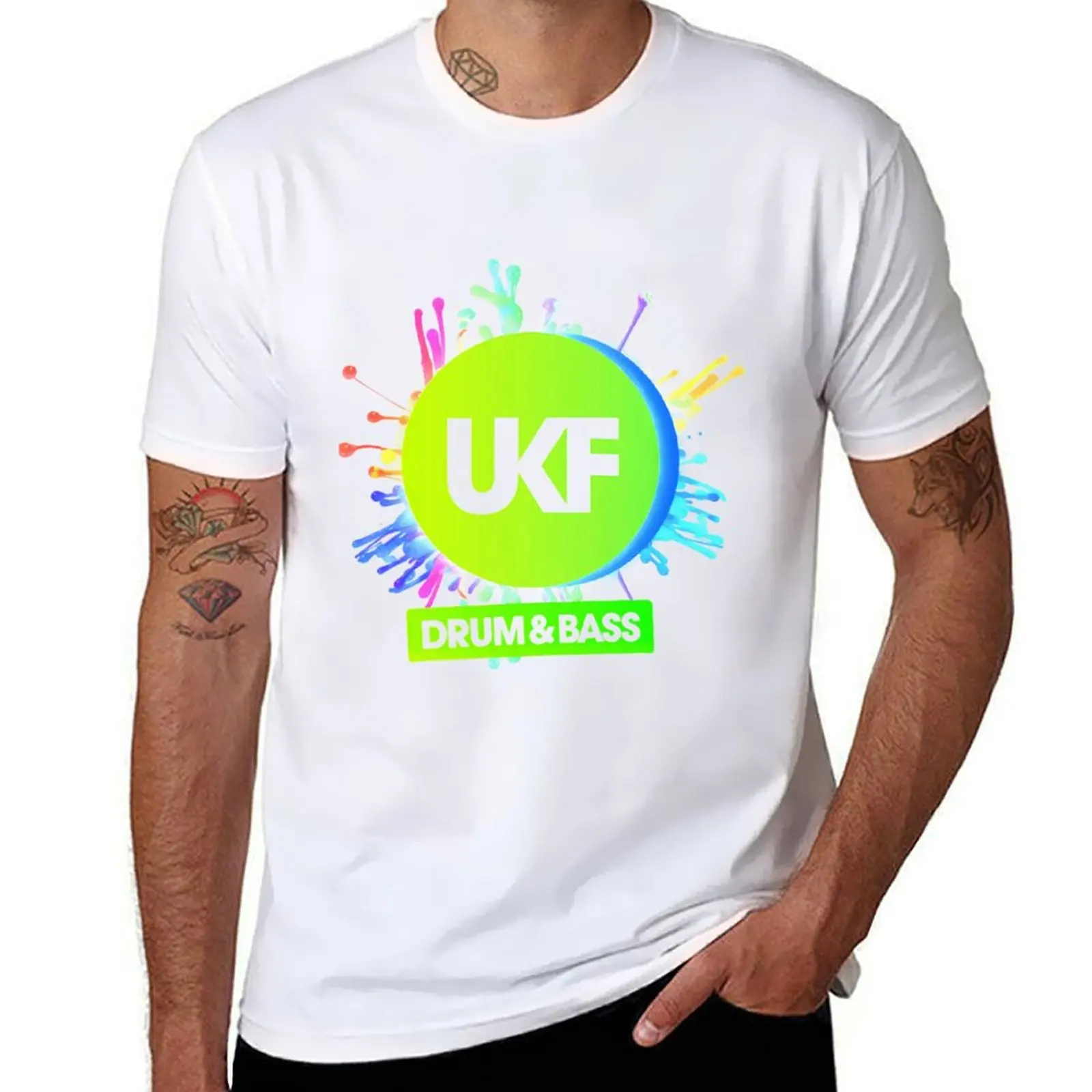 

Ukf-Drum and Bass - Mens T Shirts Graphic Vintage T-Shirt t shirts for man slim fit t shirts for man graphic tees T-Shirt