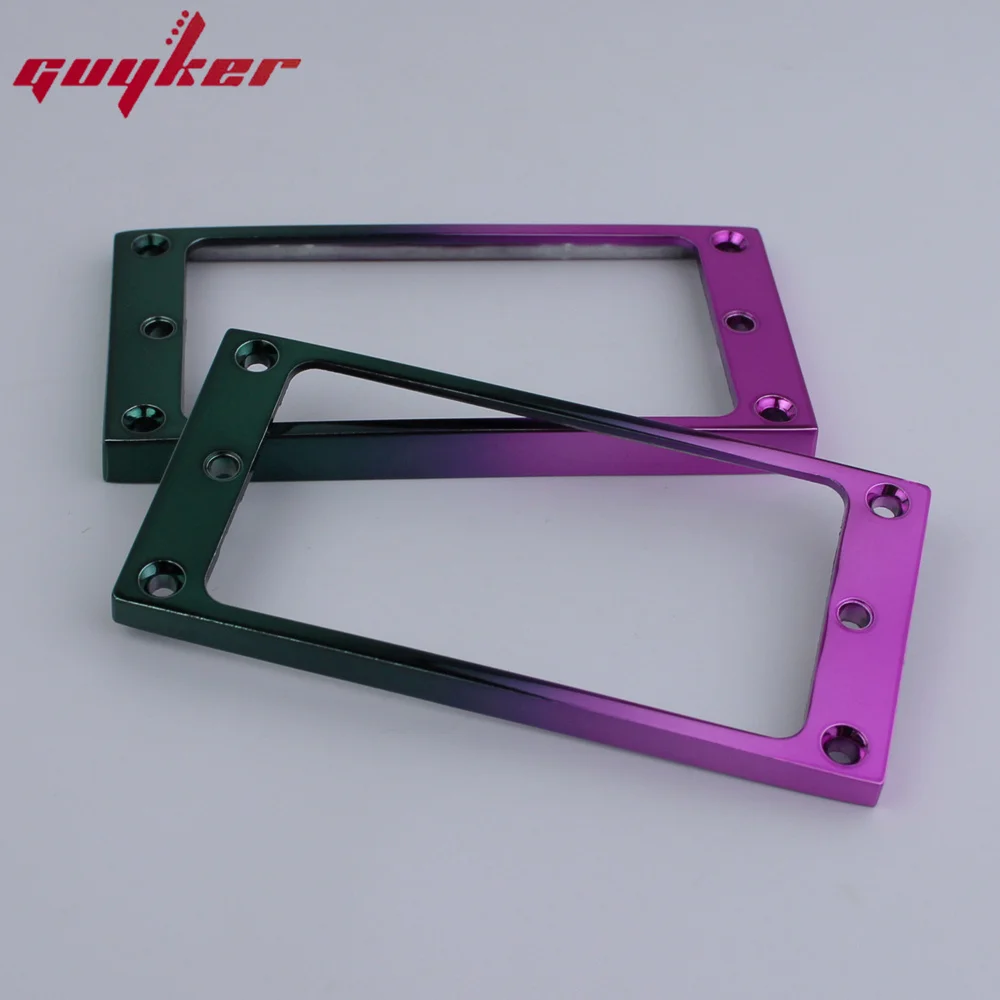 1 Set Coloured Pickup Mounting Rings for Humbucker Pickups Cover Frame Flat Top Set Replacement Electric Guitar or Bass