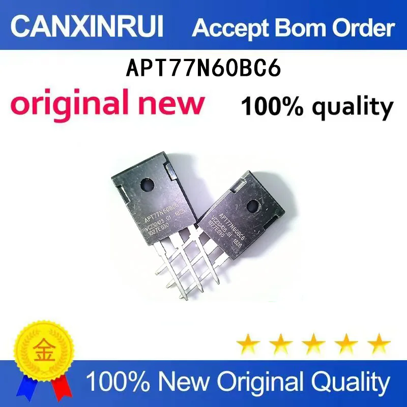 

(5-100 Pieces) APT77N60BC6 high-power field-effect transistor N-channel 600V 77A direct insertion TO-247