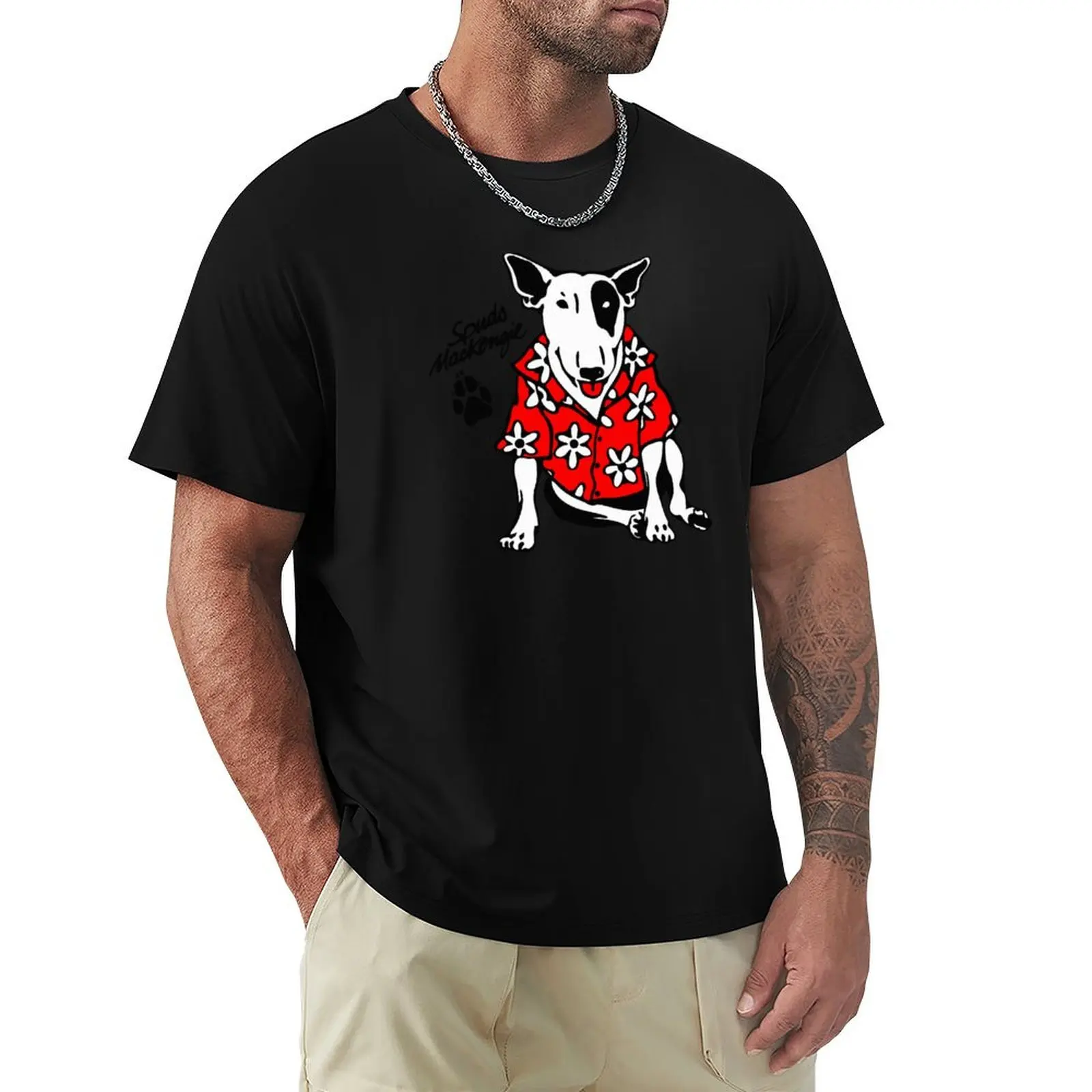 Spuds Mackenzie Classic Youth Graphic Tees Classic Tees For Men Vintage Fabric T-Shirt t shirts for man slim fit T-Shirt