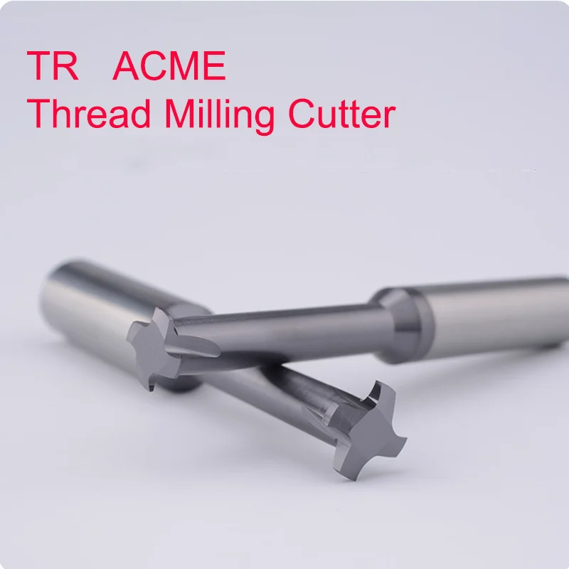 CNC 29° ACME 30° TR 80° PG Machine Carbide Tungsten Steel Single Tooth Thread Milling Cutter TR6 TR8 1/4 5/16 3/8 1/2 Mill Mills