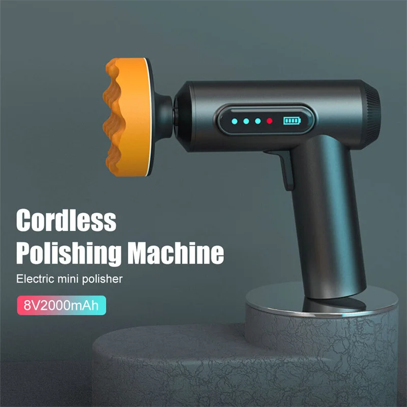 Cordless Electric Car Polishing Machine USB Rechargeable Polisher for Car Body Cleanig Waxing Repair