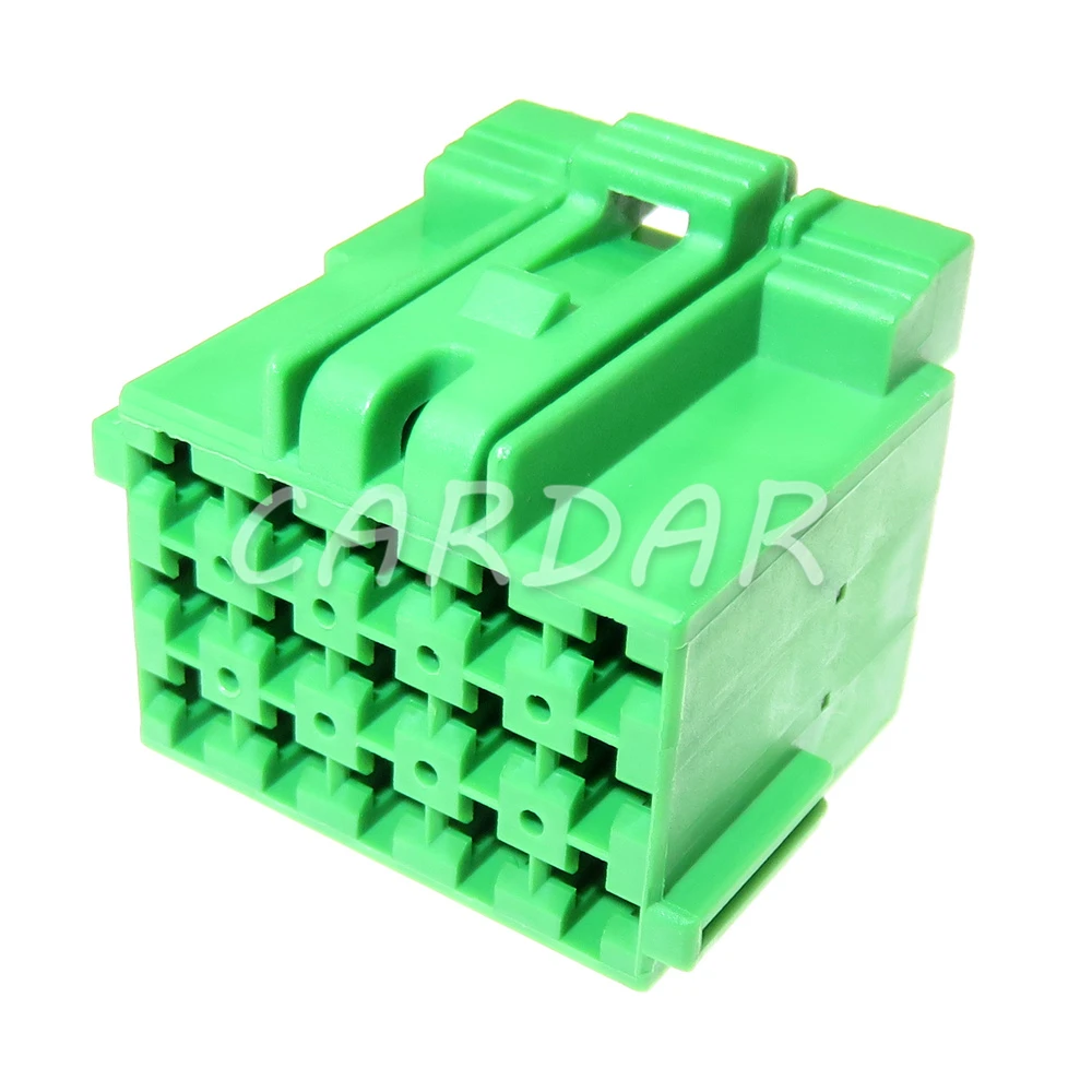 1 Set 15 Pin Green Automobile Wire Harness Socket AC Assembly Car Plastic Housing Unsealed Connector Auto Parts 1-967623-2