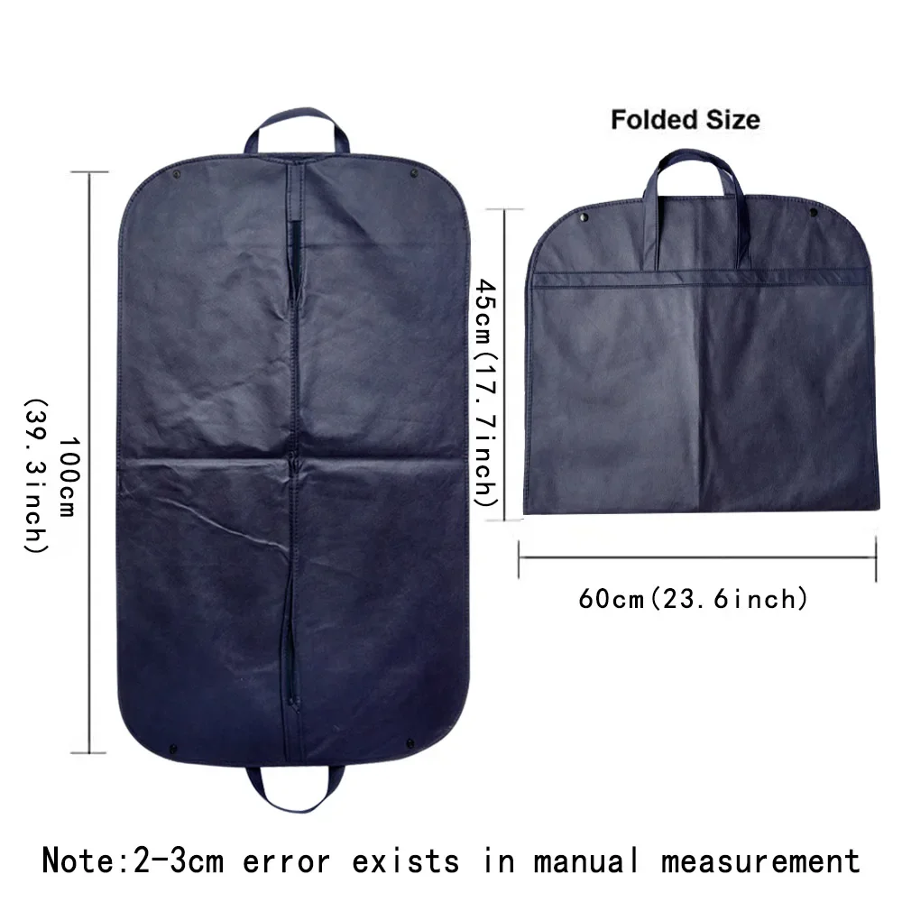 Dustproof Clothes Covers Waterproof Cover Coat Suit Organizer Protector Blue Hanging Garment Bags Love Letter Pattern Serie