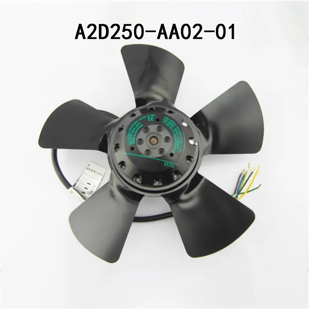 Durable axial Cooling Silent fan 230/400VAC A2D250-AA02-01 External Rotor  Industrial control radiator