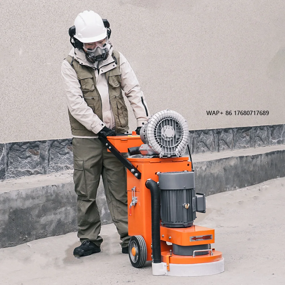 Dust Free Three Head Concrete Polisher Floor Grinding Machine