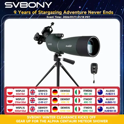 Waterproof Spotting Scope with Zoom svbony
