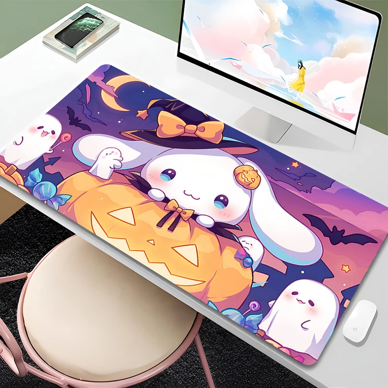 Alfombrilla de ratón de 90x40cm, accesorios para videojuegos, alfombrilla de escritorio para jugadores de deportes electrónicos, alfombrilla antideslizante para teclado Varmilo, alfombrilla de ratón para oficina Cinnamoroll