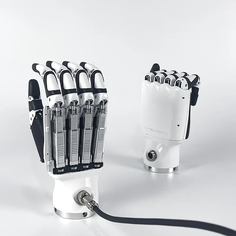 Ręka humanoidna z 5 palcami - szybka, z napędem liniowym, 6 zintegrowanych czujników siły