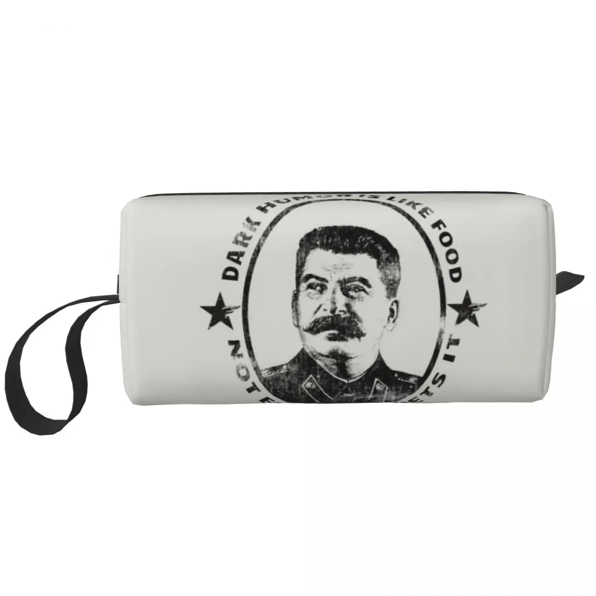 Vintage Soviet Funny Joseph Stalin Cosmetic Bag Cute Big Capacity Dark Humor USSR Retro CCCP Russian Case Beauty Toiletry Bags