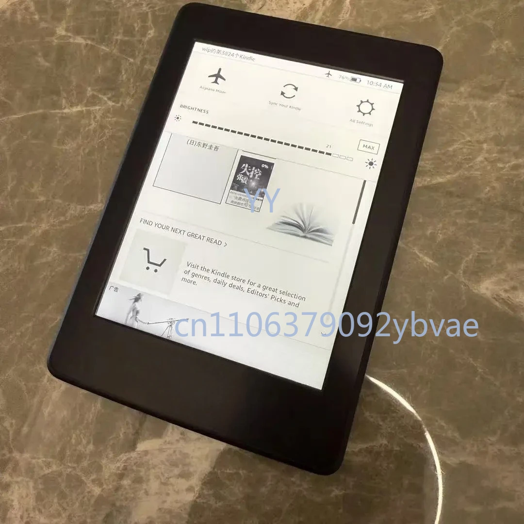 Used 6 Inch Touch Screen WiFi E-Ink E-Book Reader No Light 2nd 3rd 4th Generation