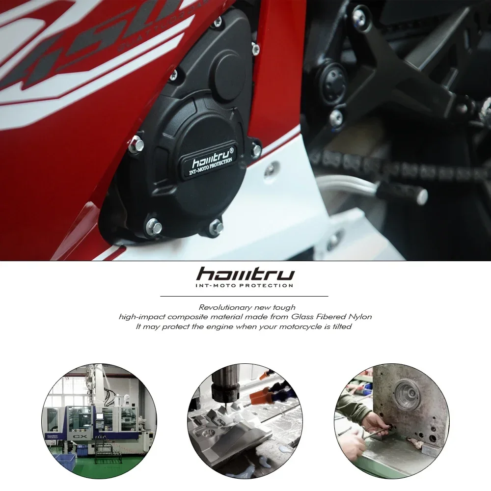 Motorcycle Engine Cover Protector For KAWASAKI Z650 Ninja 650 2017‑2024 Anti‑Fall Crankcase Guard Mod Accessories