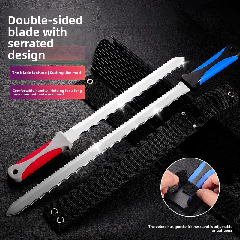 

Нож Asbestos с прямой пластиковой ручкой с фабрики - ручной инструмент для резки зубчатой композитной доски из нержавеющей стали