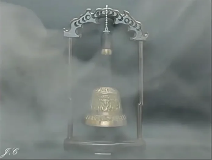 Retro Ghost Bell Built-in Battery Spirit Bell Mentalism Magic Effect Haunted Bell Gimmick for Magicians Stage Magic Tricks Props