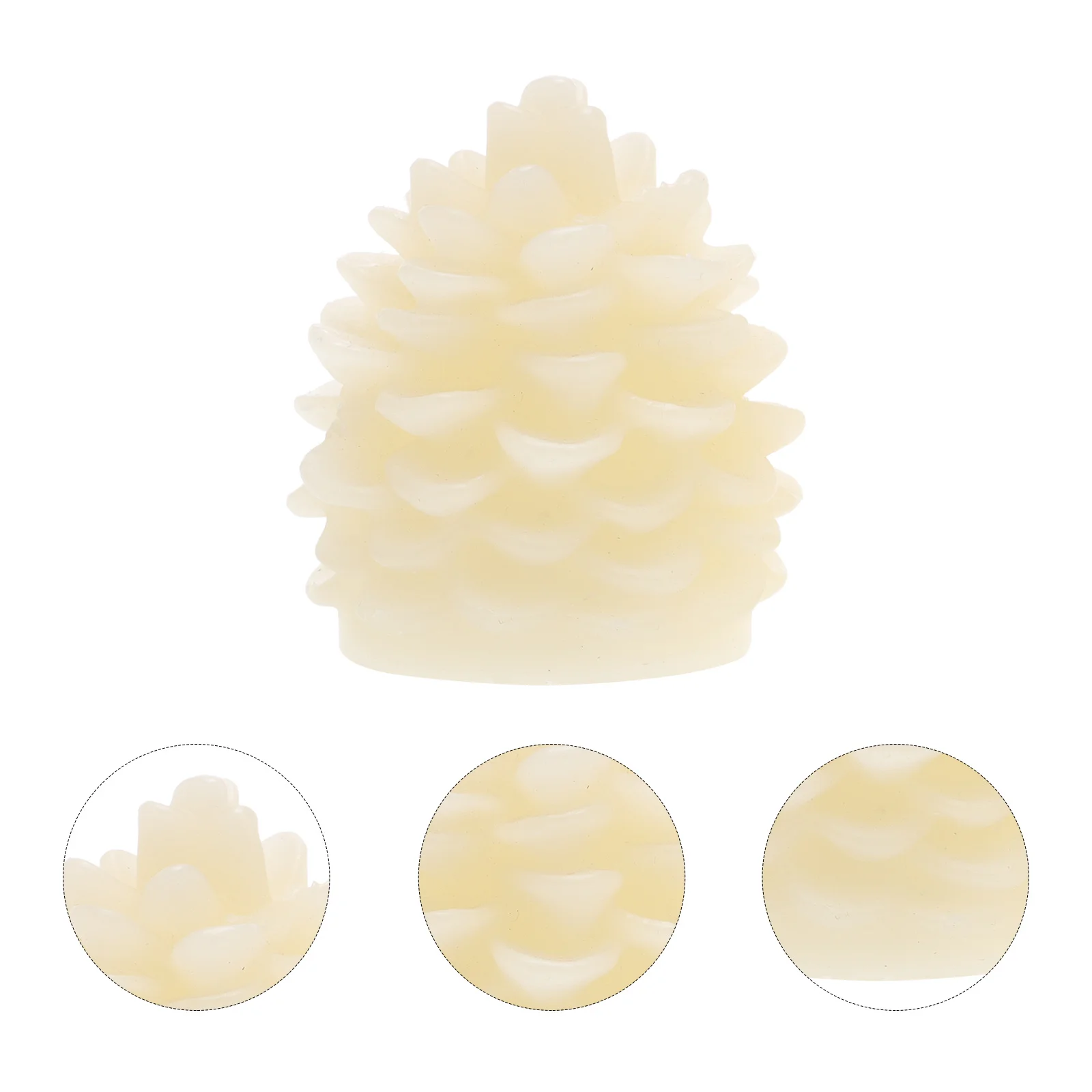 

2Pcs Pine Cone Night Lamp Wax Light Flameless Warm Yellow LED Lights Romantic Party Decoration Cozy Festival Lighting