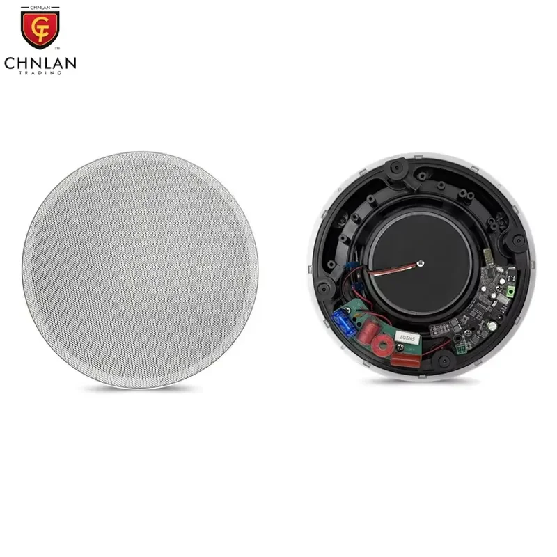 STLF CHNLAN BS-61 2pcs 120w Frameless Flush Mount In-Wall System 2 Way 6.5 Inch Active Ceiling Speaker Wireless