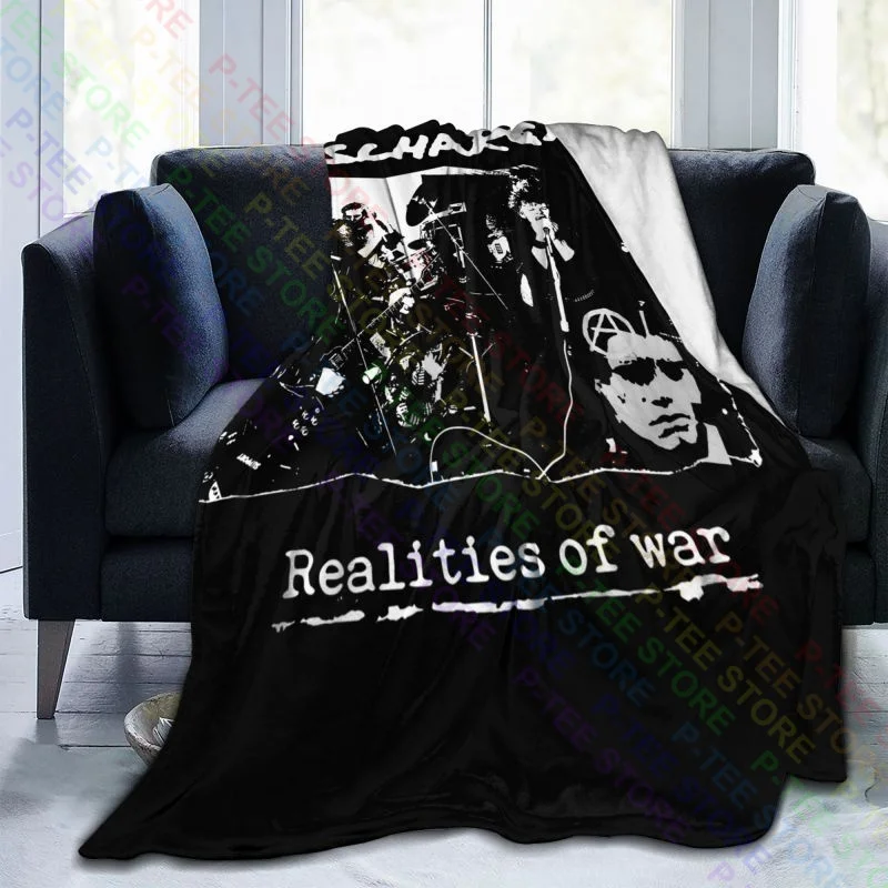 Discharge Realities Of War Punk Rock Hardcore Dbeat Blanket Warmth Home Decor Home Decotation