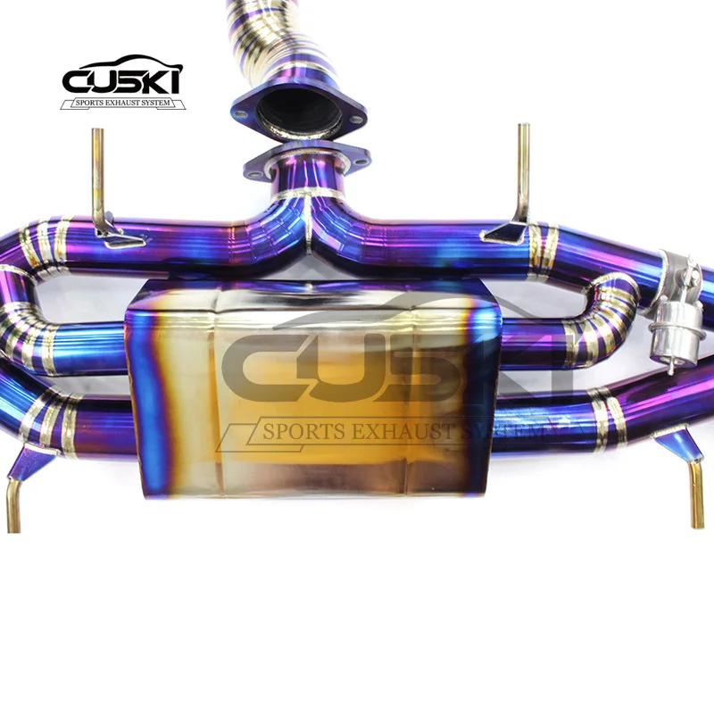 High Performance Exhaust For NISSAN GTR GT-R R34 3.8TT 2008-2022 Titanium alloy Racing Car Catback Muffler exhaust Pipe