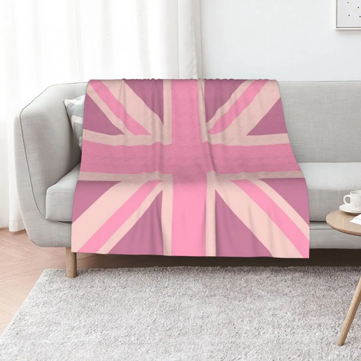 Pink Union Jack Flag Throw Blanket Moving for sofa Decoratives wednesday Blankets For Bed warm winter Blankets