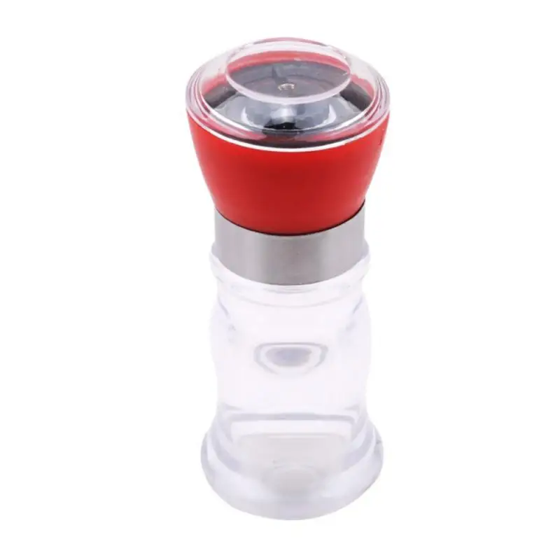 Salt And Pepper Mill Manual Food Grinders Spice Jar Containers Kitchen Gadgets Spice Bottles Glass Household Cooking Tool