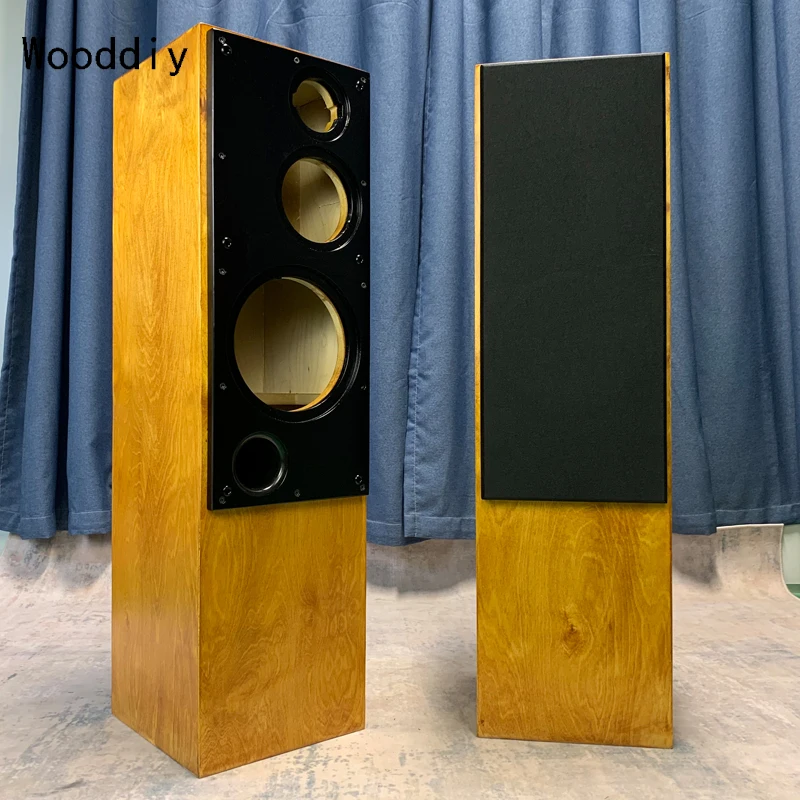 Handmade One Pair 6.5/8/10 Inch Three-way Speaker Empty Cabinet Floor Box Baltic Plywood Hifi Diy ATC