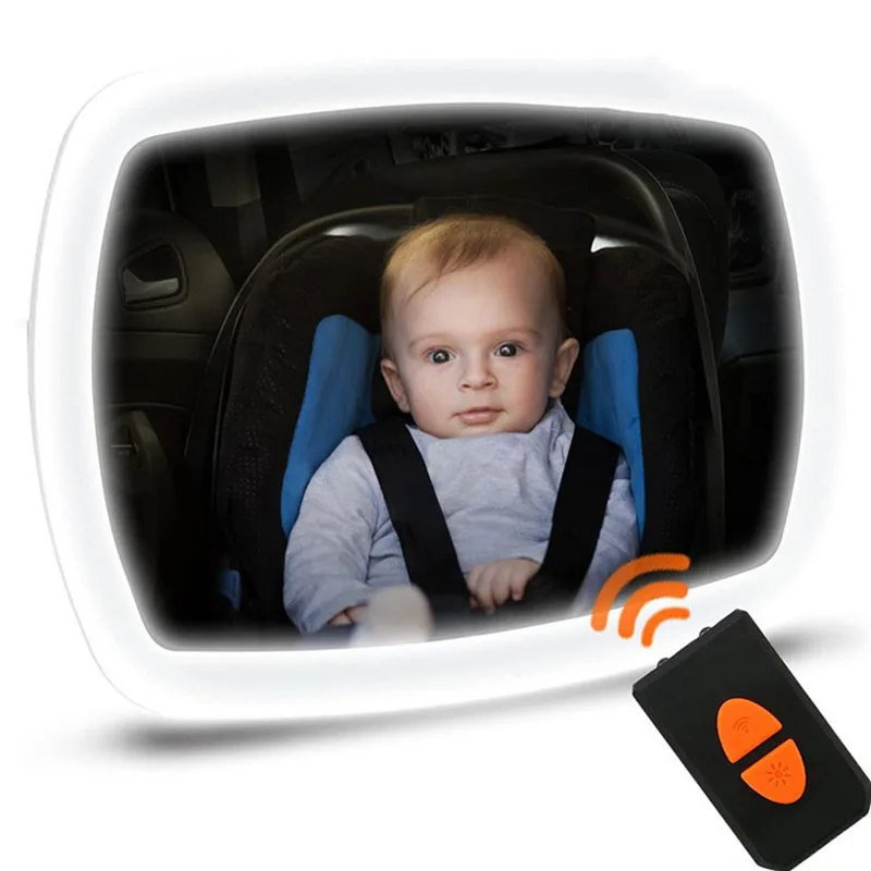 Espejo retrovisor para cinturón de seguridad de bebé, conducción de seguridad en coche, monitor para bebé infantil, espejo retrovisor para reposacabezas de asiento de coche