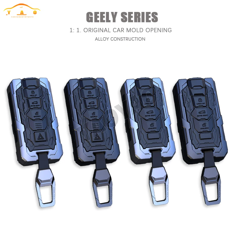 2024 New Design Car Key Case Cover For Geely Coolray Atlas Boyue NL3 Emgrand X7 7 GX3 EX7 SUV GT GC9 Borui Auto Protect Shell