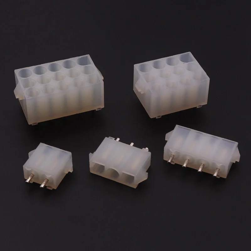 63080 Connector 6.35mm Pitch 2P 3P 4P 5P 6P 9P 12P 15Pin Solid Straight Needle Elevator Plug Automotive Connector Plug Socket