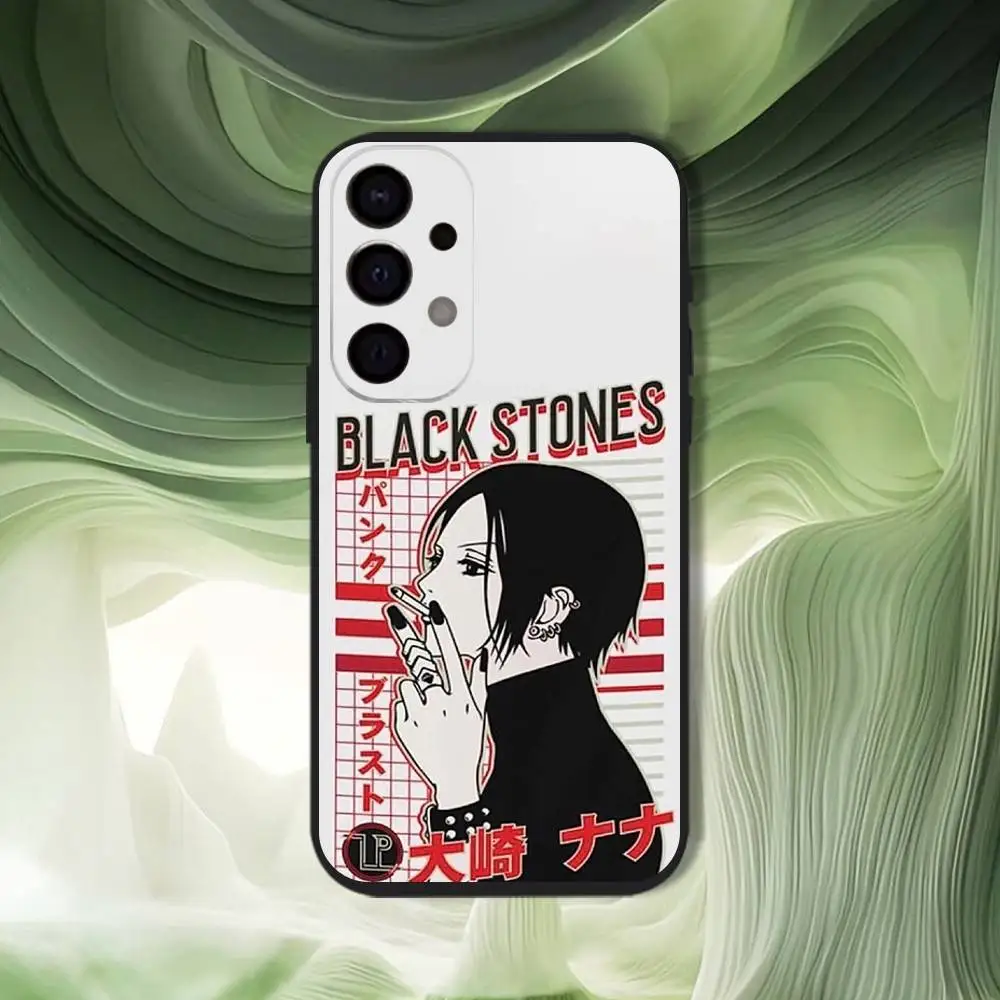 เคสโทรศัพท์ลายการ์ตูนอนิเมะ ออซากิ นันนา สำหรับ Samsung S25,S24,S21,S22,S23,S30,Ultra,S20,Plus,Fe,Lite,5G สีดำ