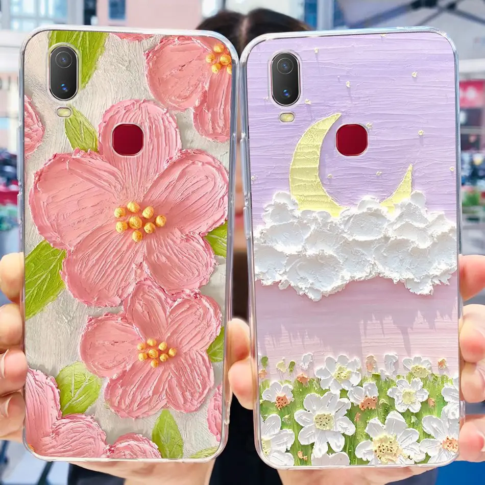 For Vivo Y11 Case Vivo Y12i Fashion Elegant Printing Soft Silicone TPU Phone Back Cover For Vivo 1906 1906_20 VivoY11 2019