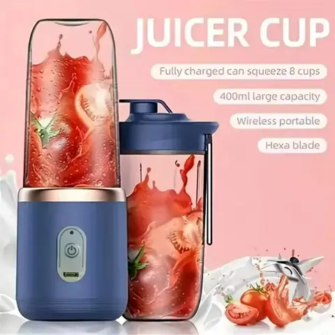 Bouteille de mélangeur électrique Portable avec 6 lames, multifonctionnelle, pour jus frais, Smoothie, tasse de glace, robot culinaire pour la maison