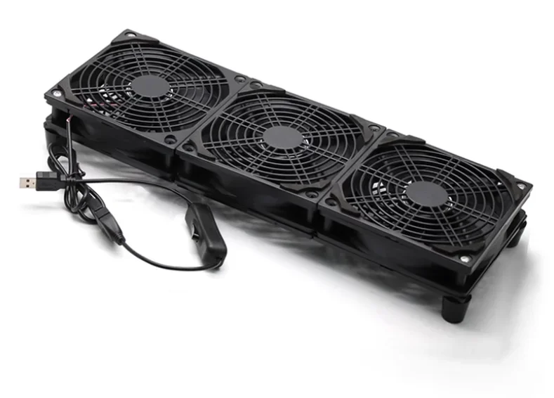 120x120x25mm Cicha duża objętość powietrza podwójna kula 5V wentylator routera modem optyczny dekoder wzmacniacz laptop radiator USB