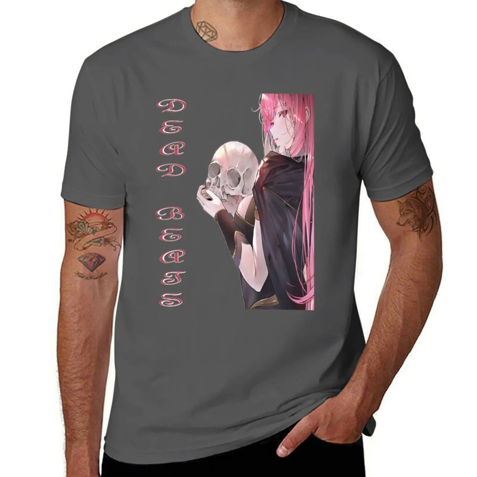 

Calliope Mori DEADBEATS T-Shirt Large Size Loose Casual Tee