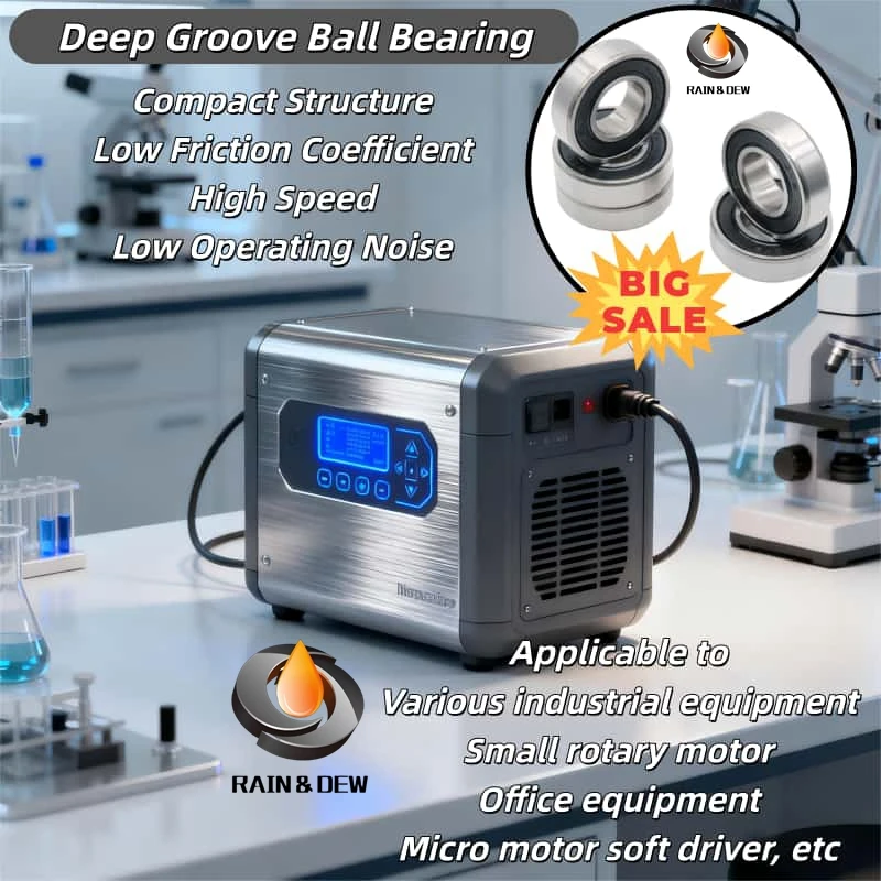 5PCS 6001RS Motor Grade Cover Sealed Deep Groove Ball Miniature Bearing ABEC-7 and 60,62,63,67,68,69,638 Series Bearings #1