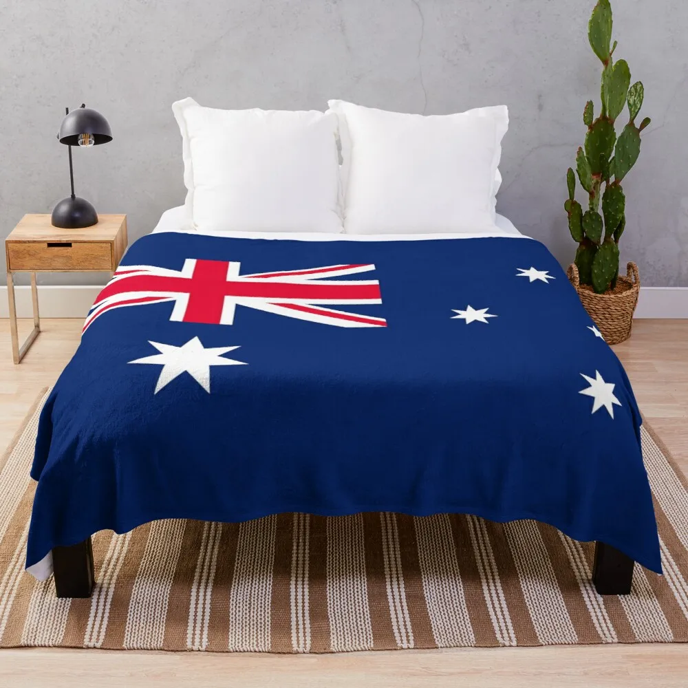 Australian Flag Australia Patriotic Throw Blanket Fuzzy Blanket Stuffed Blankets Comforter Blanket