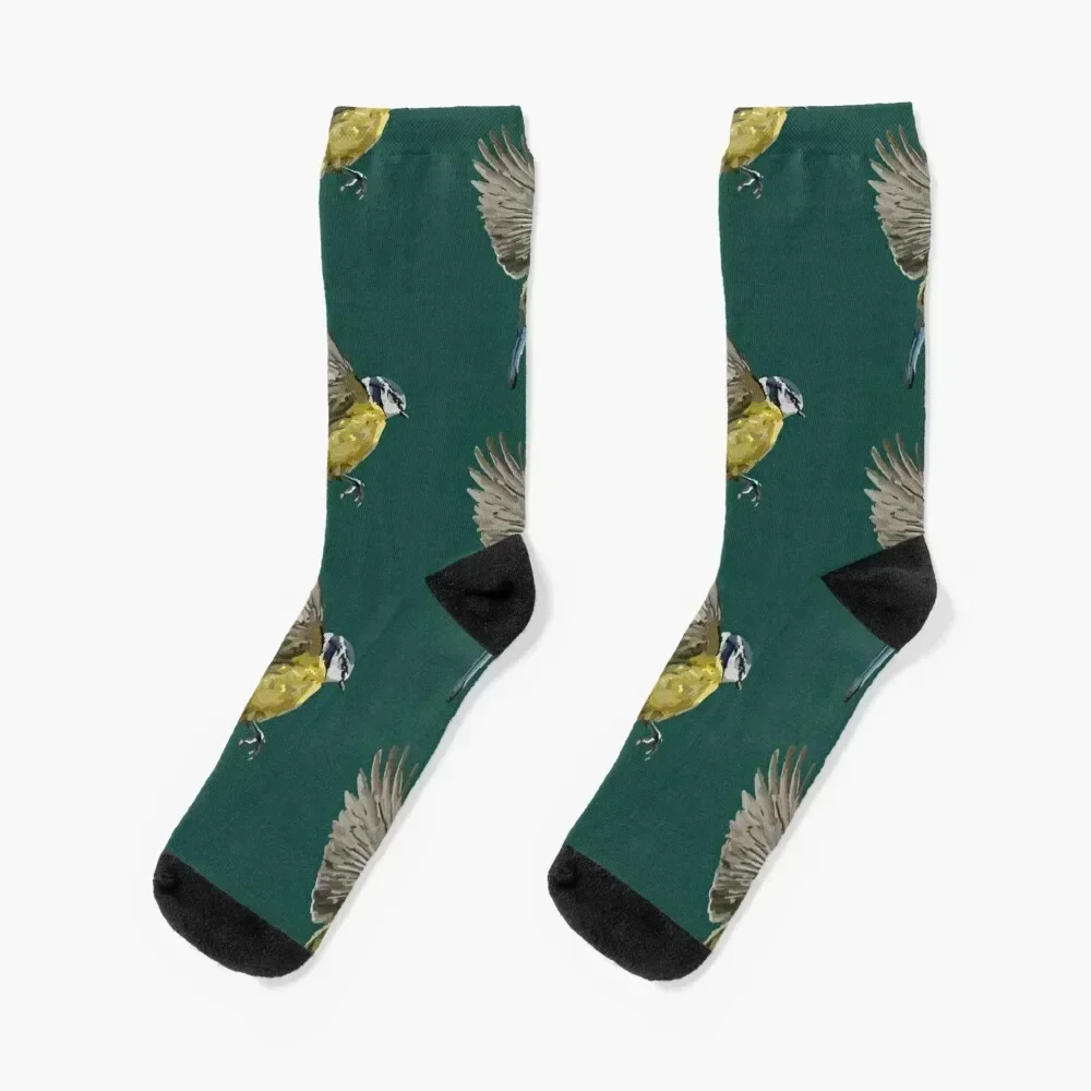 

Yellow bird in flight Socks winter gifts set Non-slip valentine gift ideas Women's Socks Men's