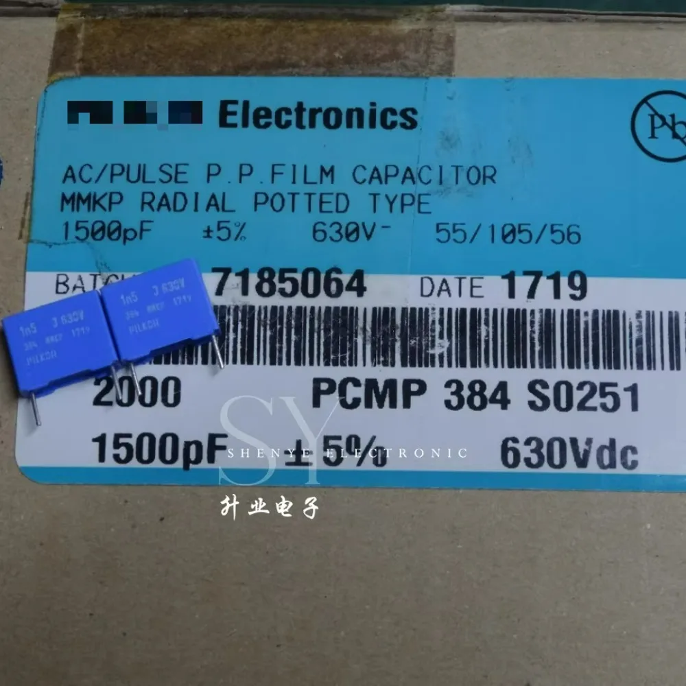

20PCS MKP384 0.0015uf/630v 1N5 1.5nf 1500pF 152 Brand New 10mm Film Capacitor