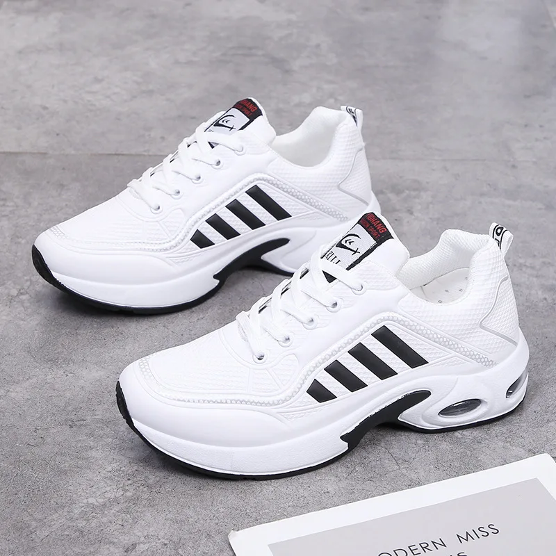 Fashion Men's Running Shoes Air Cushion Design Sneakers for Men PU Leather Tenis Shoes 2024 Autumn Trendy Shoes Tenis Zapatillas